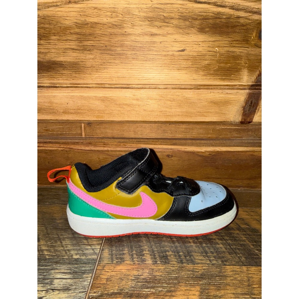 Nike Court Borough Low 2 Multi-Color Sneakers DV5458-004 Kids Size 9C - Picture 10 of 12